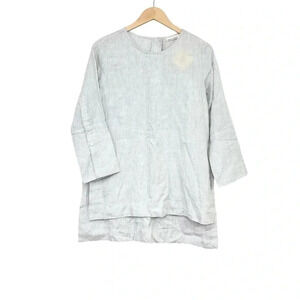 Roberta Roller Rabbit Linen Jeanne Top In Stone 3/4 Sleeve Size XS